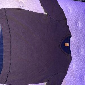 Tailor Vintage Brown and Blue Crewneck Sweater